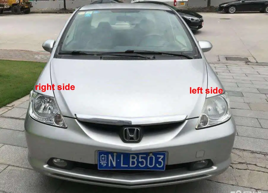 Передние фары прозрачные абажуры лампы оболочки маски для Honda Fit седан 2003 2004 2005 2006 2007 2008