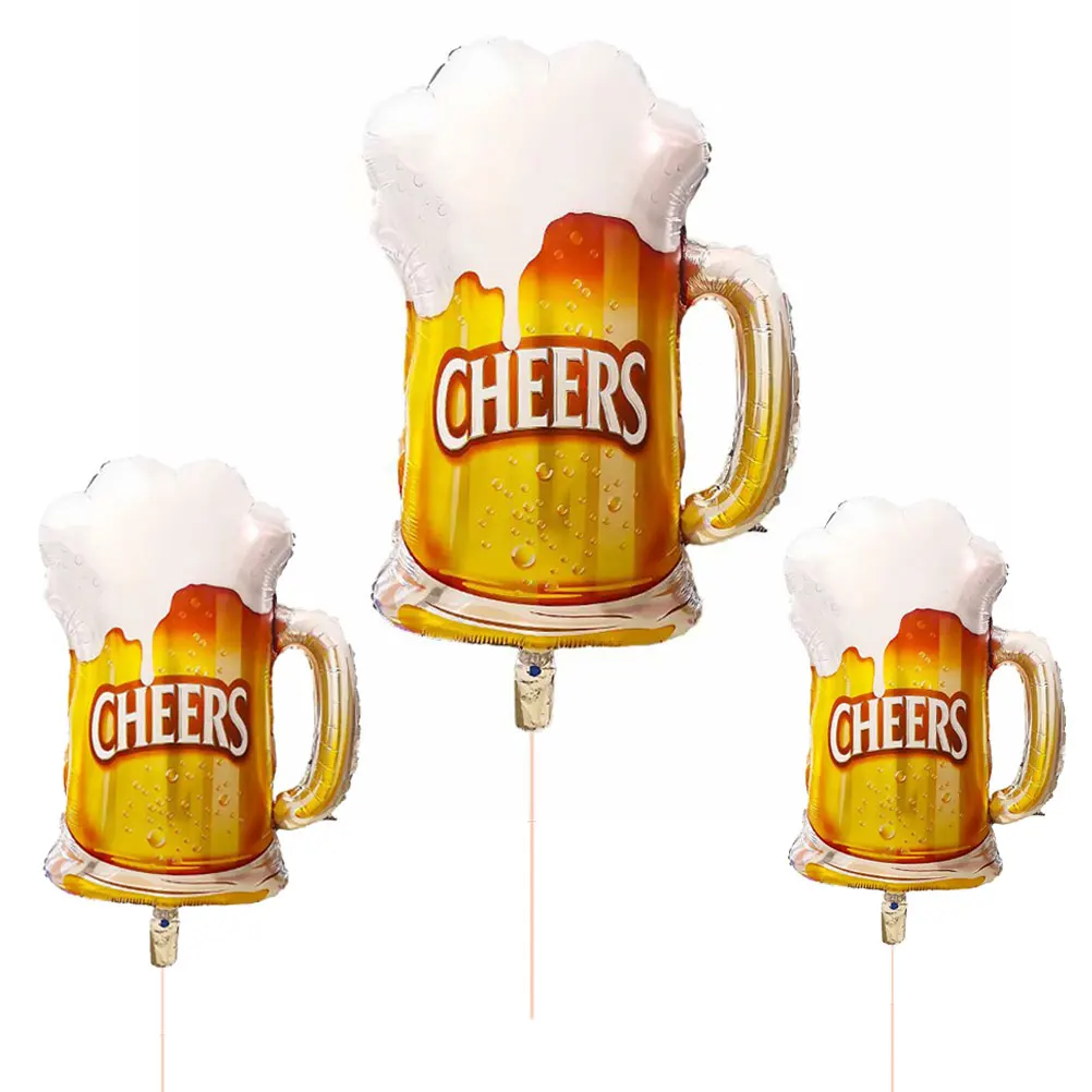 3 шт Вечерние шары из фольги пивная чашка жевательные для свадебных украшений