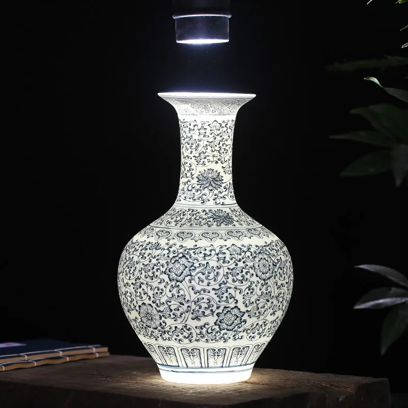 

Антикварная сине-белая Фотографическая ваза, изящная фарфоровая Цветочная ваза в виде яиц, домашний декор ручной работы, вазы Цзиндэчжэнь