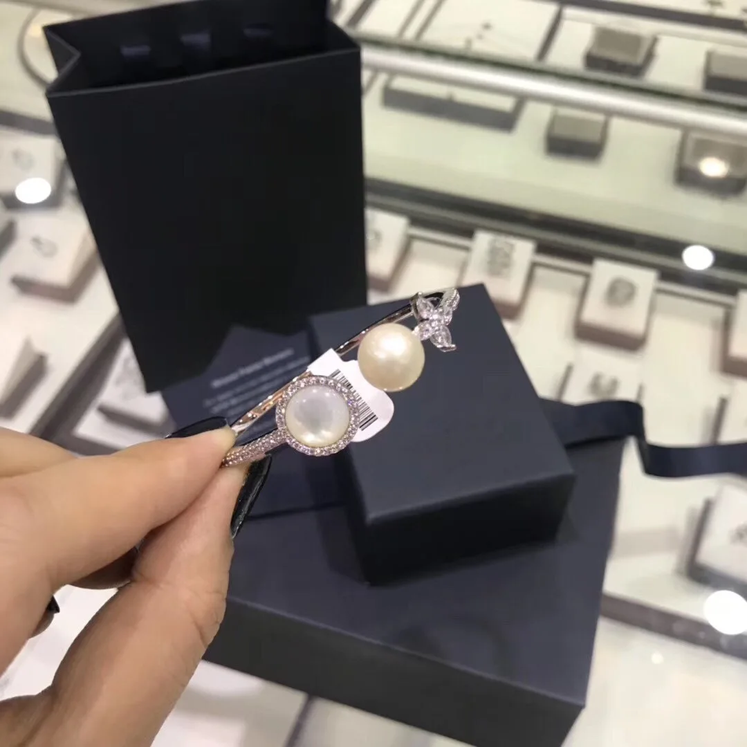 

Новый женский браслет из стерлингового серебра s925, легкий роскошный браслет, новый модный светлый очаровательный стильный подарок для влюб...