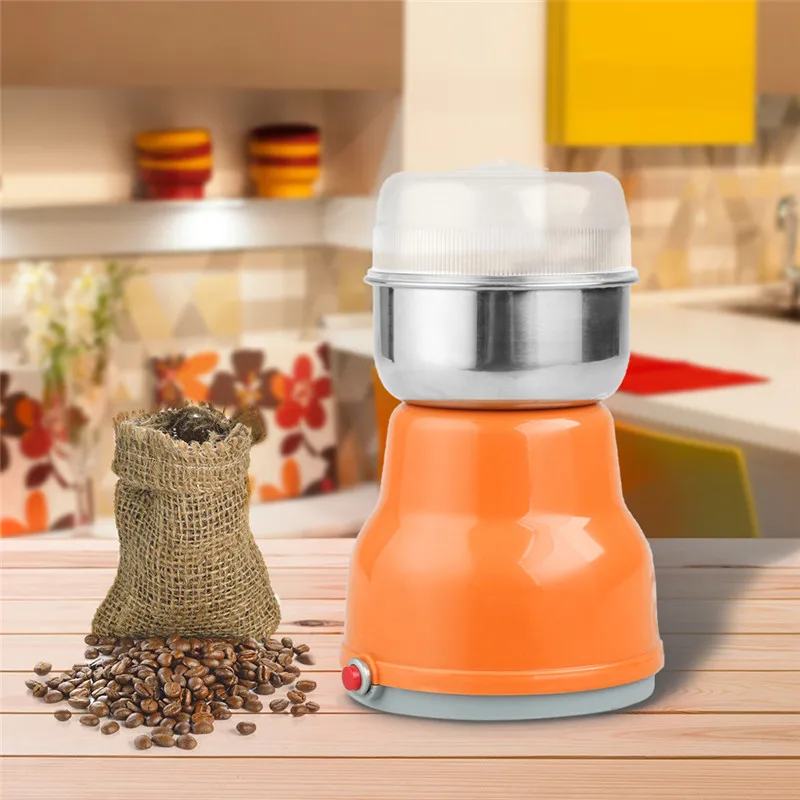 150 Вт кухонная электрическая кофемолка из нержавеющей травы Специи орехи зерно