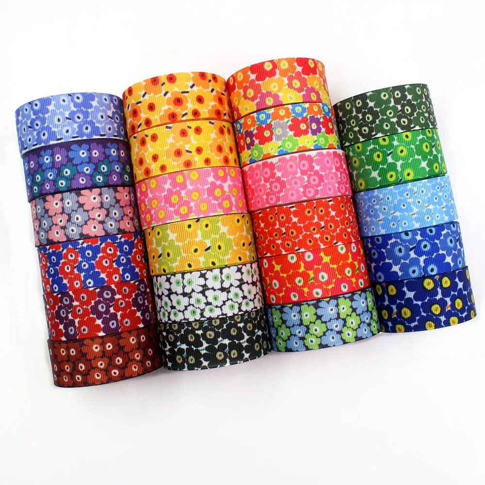 7/8 'དྷ мм 10 ярдов цветы вишни печатных grosgrain ленты DIY ручной работы лук кепки