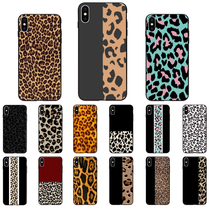 

Leopard Print Phone Cases for iphone 13 12 11 Pro Max Case For iPhone XS MAX X XR SE2 8 7 Plus