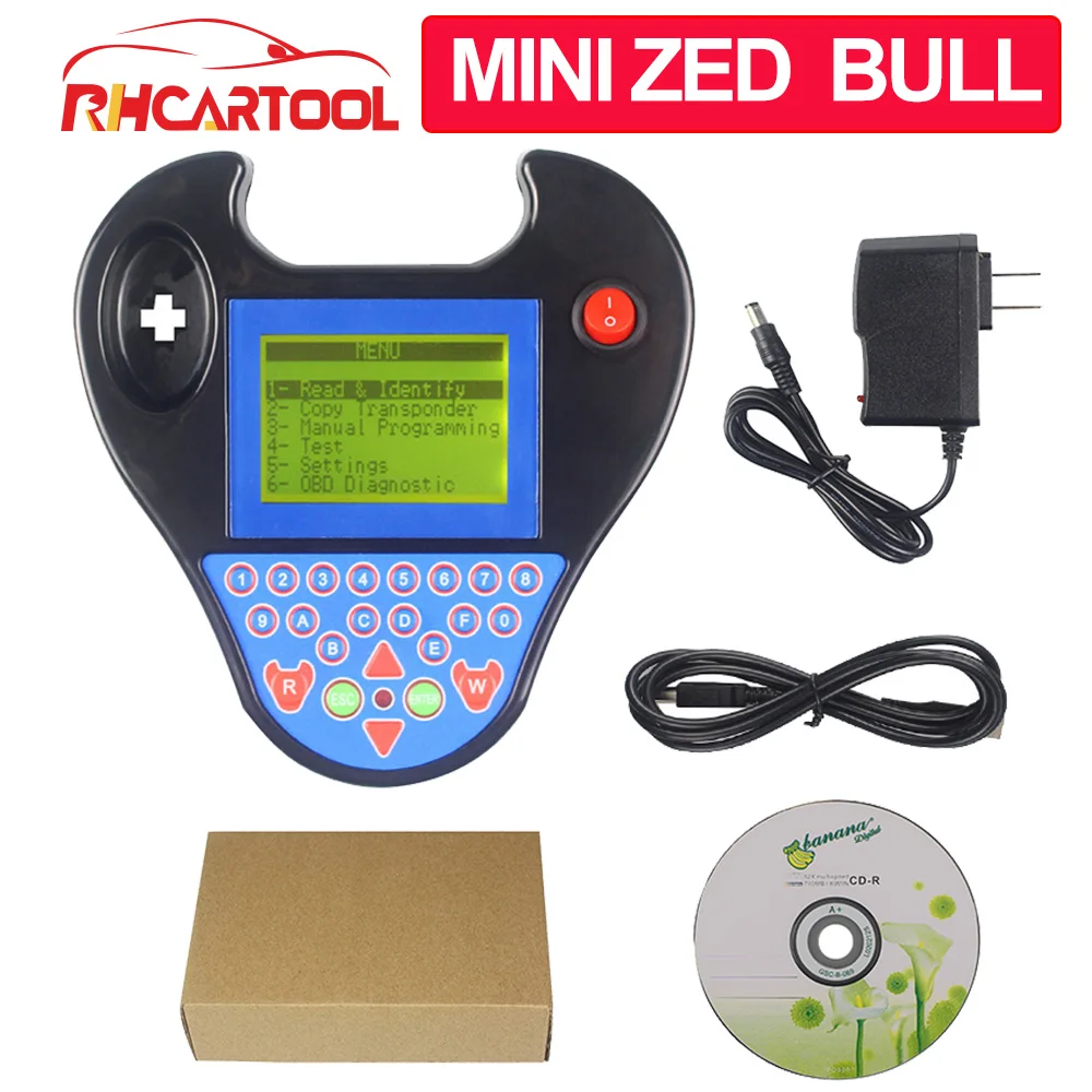 Программатор ключей OBD2 Mini Zed Bull V508 умный транспондер без токов лимит OBD 2 дианостический инструмент для