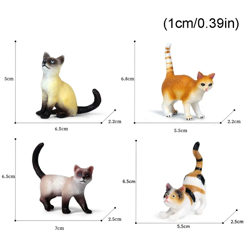 

Simulation Solid Static Animal Model Ornaments Realistic Cat Educational Prop