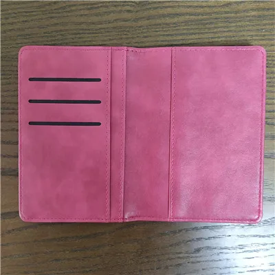 Rose Red 6 шт./лот, пустая сублимационная Кожаная Обложка для паспорта, горячая печать, чехол для паспорта, пустые расходные материалы, DIY - Цвет: Rose Red