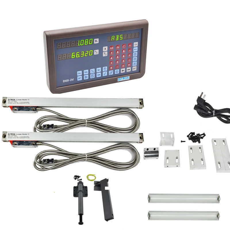 Пара двухосевой многофункциональной цифровой индикации и 2 штуки 0 1000 мм