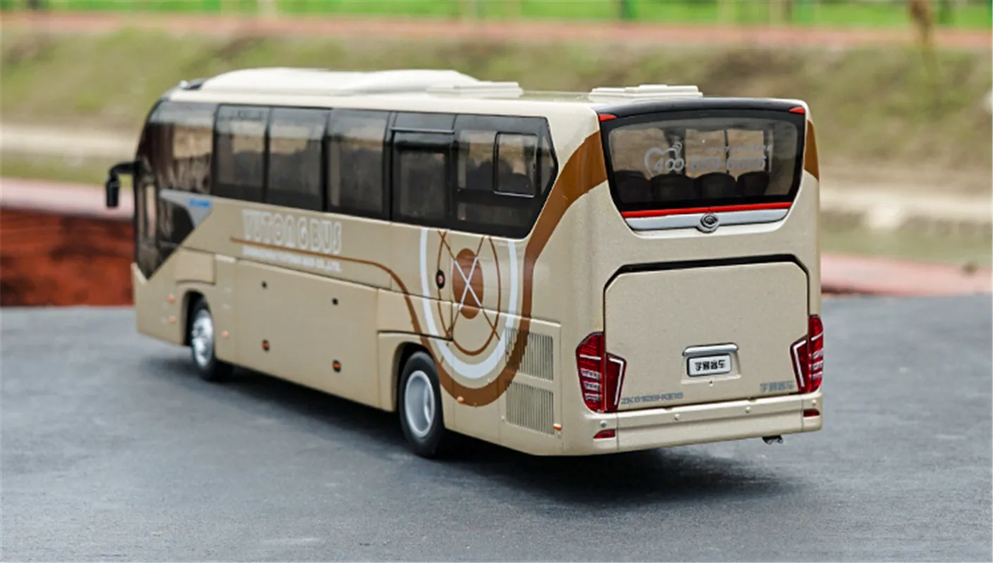 1:42 для YuTong Bus ZK6128HQB тренерский автобус литая металлическая модель автомобиля