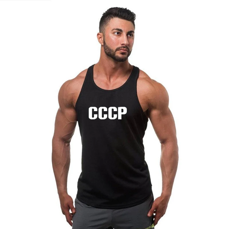 Майка мужская хлопковая для фитнеса и бодибилдинга брендовая одежда спортзала
