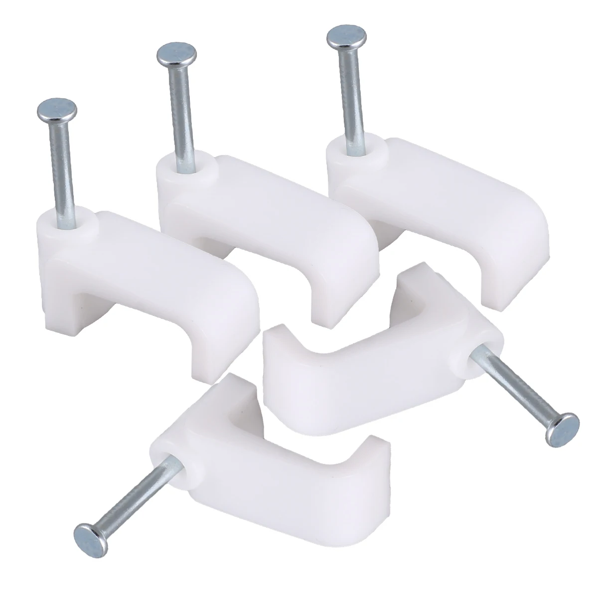 Пластиковые зажимы для кабеля 100 шт. 16 мм фиксаторы телефонных линий кабельный