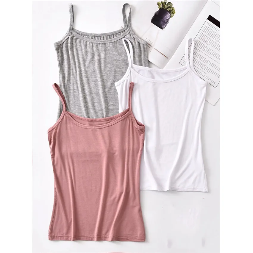 

2022 New Casual Big Size Women Modal Vest Solid O-neck Tanks Basic Tops Summer Slim Lady Short Paragraph Bottomings Outwear 1697