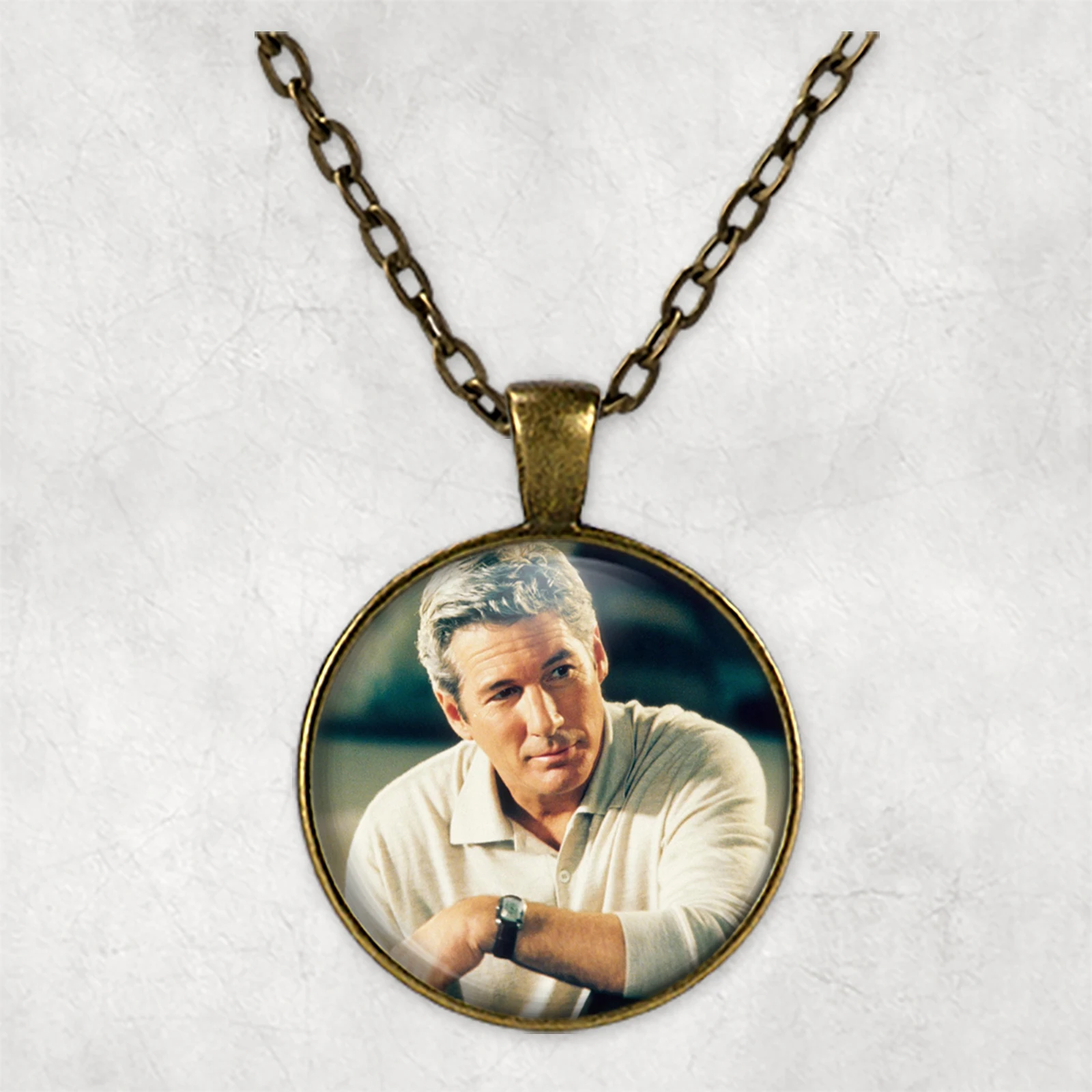 Персонализированное ожерелье с фото от Richard Gere ювелирные ожерелья подвески