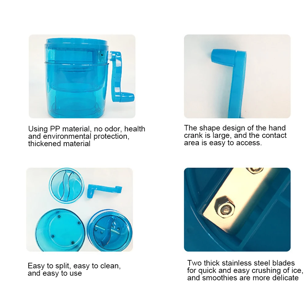 Бытовая мини-машина для льда ручная дробилка снега машина жареного |