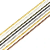 5 meterlot width 1 3 1 6 2 0 2 5mm oval link necklace chain for jewelry making diy handmade necklace accessories