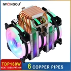 IWONGOU Кулер для процессора x99, кулер для процессора 2011 с 6 тепловыми трубками, воздушный кулер для процессора Intel AMD Hurricane