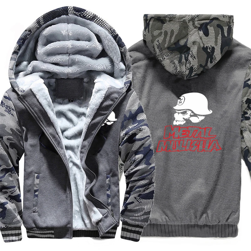 Metal Mulisha толстовки модная куртка зимняя мужская шерстяная подкладка толстые