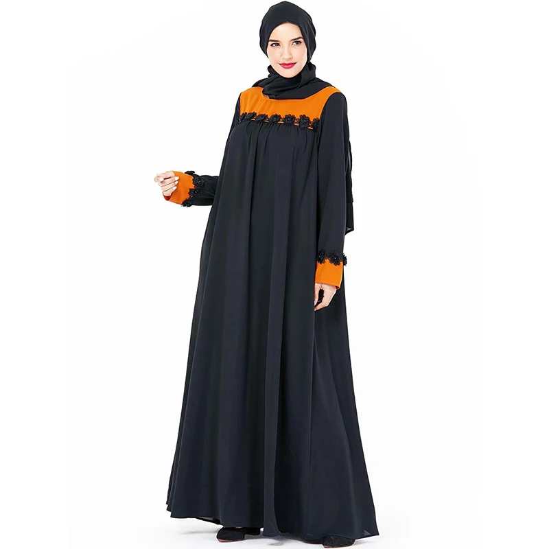 Мусульманское платье арабское турецкое модное большой размер для женщин сшитая
