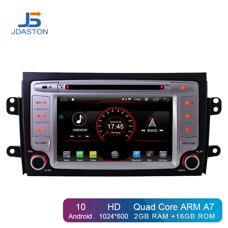 Автомобильный DVD плеер JDASTON Android 10 для Suzuki SX4 2006 2013 мультимедиа GPS навигация 2 Din