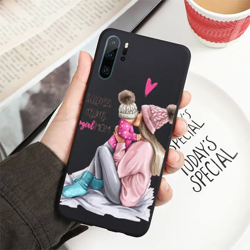 

Baby Mom Phone Case For Huawei P40 P20 P30 lite Pro P Smart 2019 Mate 40 20 10 Lite Pro Nova 5t