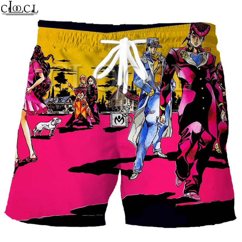 CLOOCL аниме приключения Джоджо алмаз 3D с принтом модные мужские шорты для спорта и