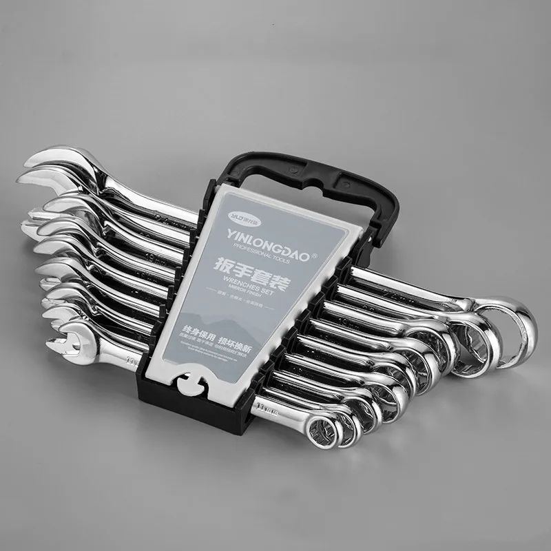 Набор гаечных ключей комплект комбинированных инструментов с храповым
