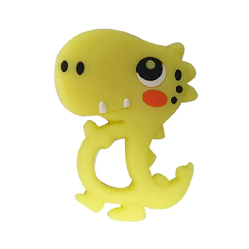 1 шт. Динозавр Детский силиконовый прорезыватель BPA бесплатно животное бисер