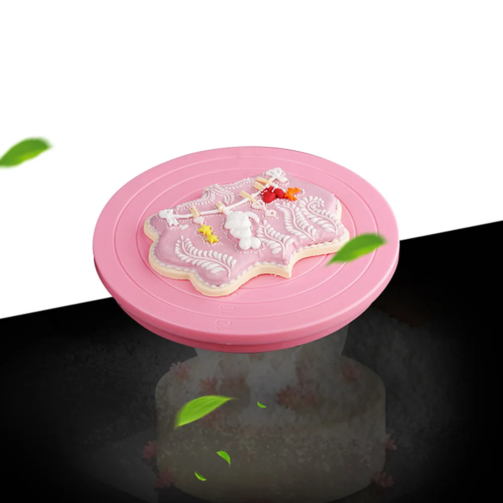 

14cm DIY Rotating Cake Turntable Revolving Cake Decorating Stand Platform Cake Decorating Tool Cake Cookie Biscuits Decorating