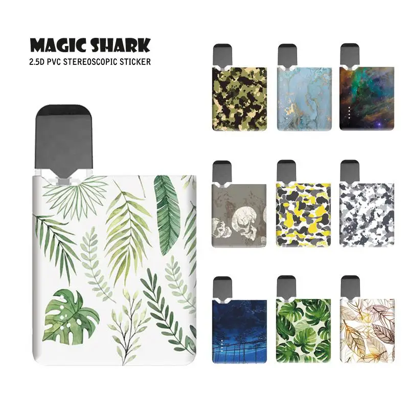 Модный чехол Magic Shark для OVNS JC01 с леопардовым принтом в виде сказочных листьев