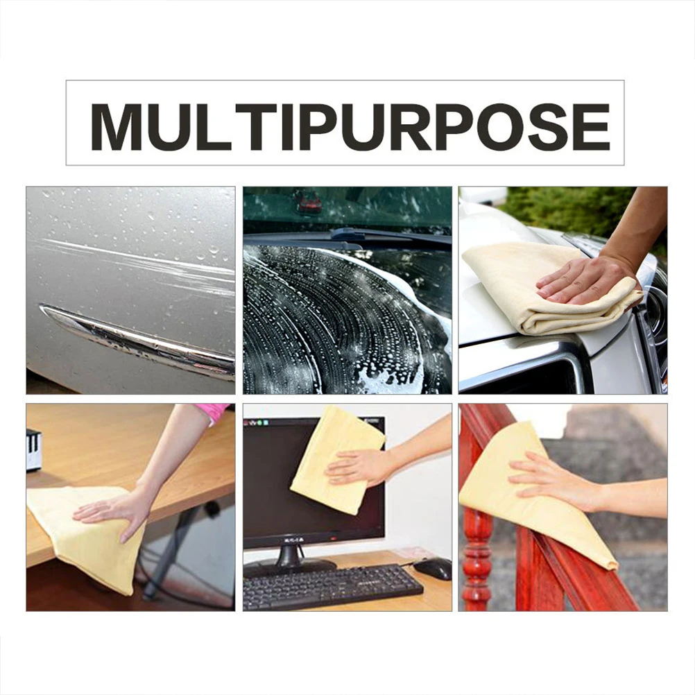 Супер абсорбирующее полотенце для мытья автомобиля натуральная замша ткань