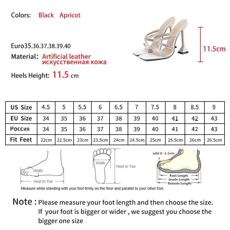 

LEOPARD LAND 2021 Summer Fashion Rhinestone Cross Strap Sandals Wine Glass With High Heels Stiletto Heel Outer Slippers Women ZL