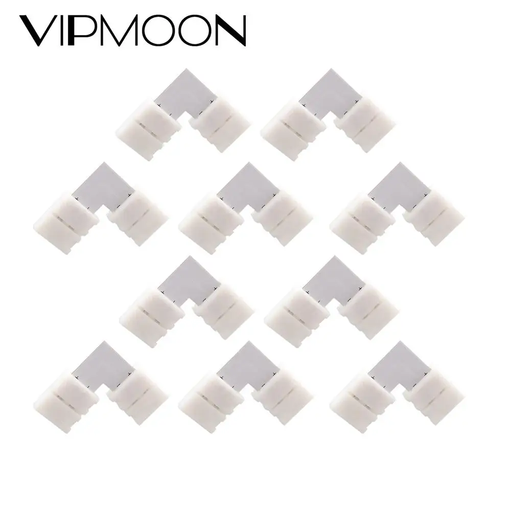 10 шт. 2 контактный светодиодный разъем L образной формы для подключения углов