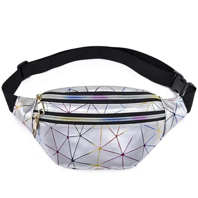 Поясная Сумка для женщин с голографическим рисунком забавная розовая и