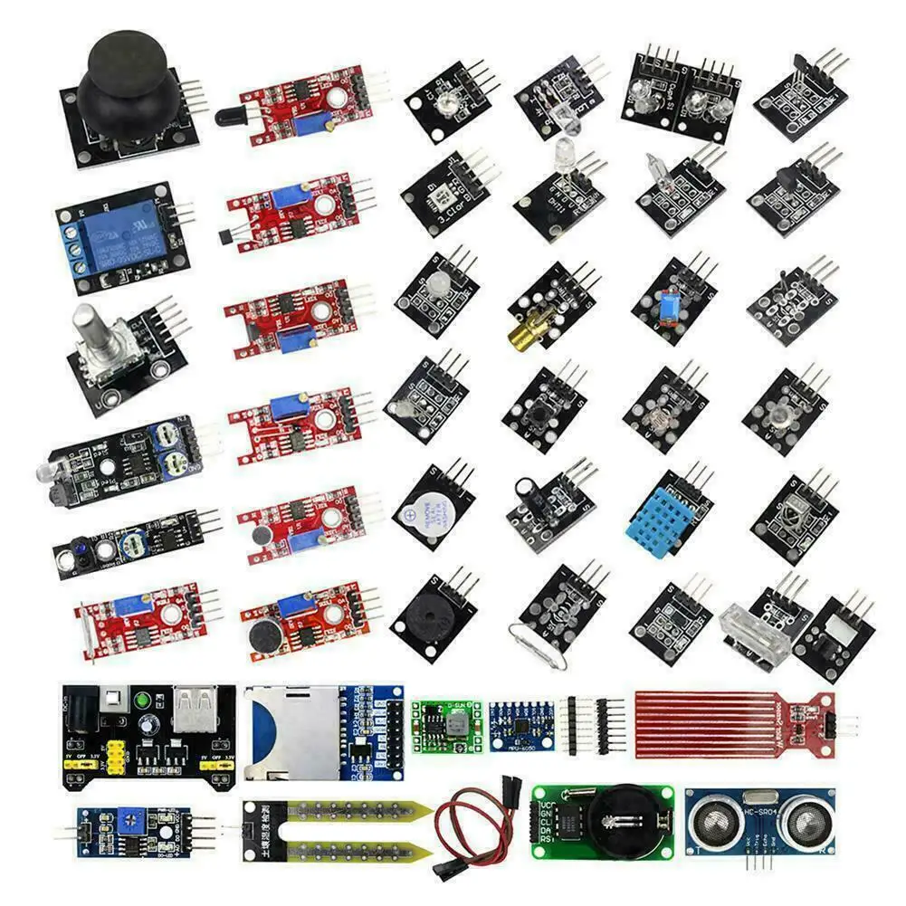 Для Arduino 45 в 1 сенсор s модули стартовый комплект лучше чем 37в1 37 Комплект Uno R3 Mega2560 |
