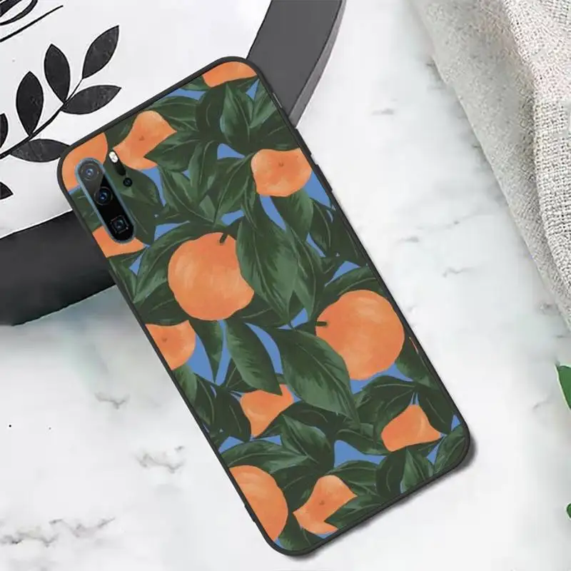 

Summer fruit lemon peach pomegranate Phone Case For Huawei honor Mate P 10 20 30 40 i 9 8 pro x Lite smart 2019 nova 5t