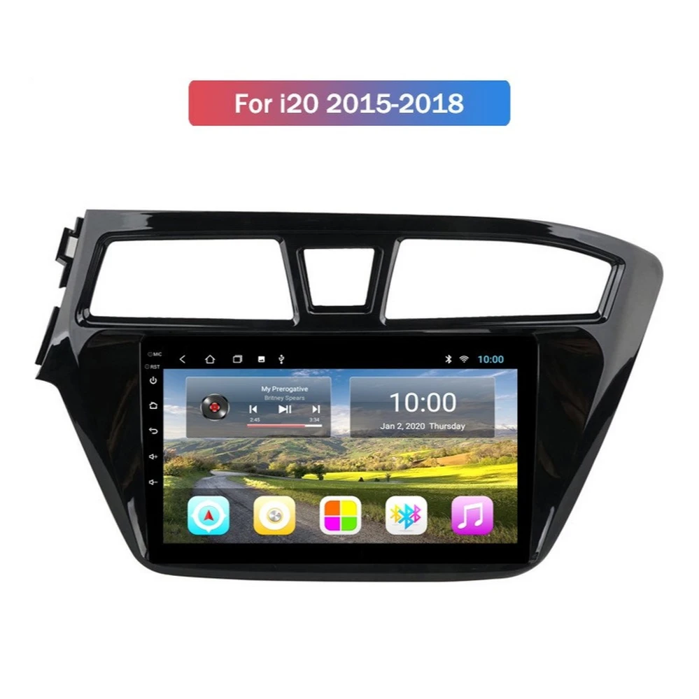 

Android 10.0 System Quard Core 2G+32G WIFI HD 1024*600 Car GPS Nagavition For HYUNDAI I20 2015-2018 Multimedia Player