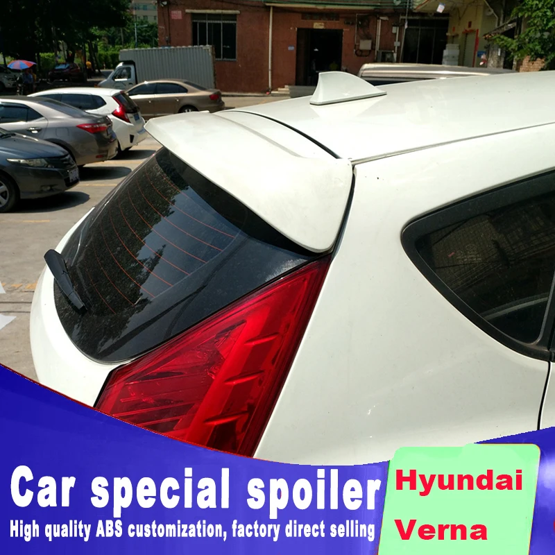 2011 2012 2013 спойлер на крышу заднего стекла для Hyundai Verna высококачественный материал
