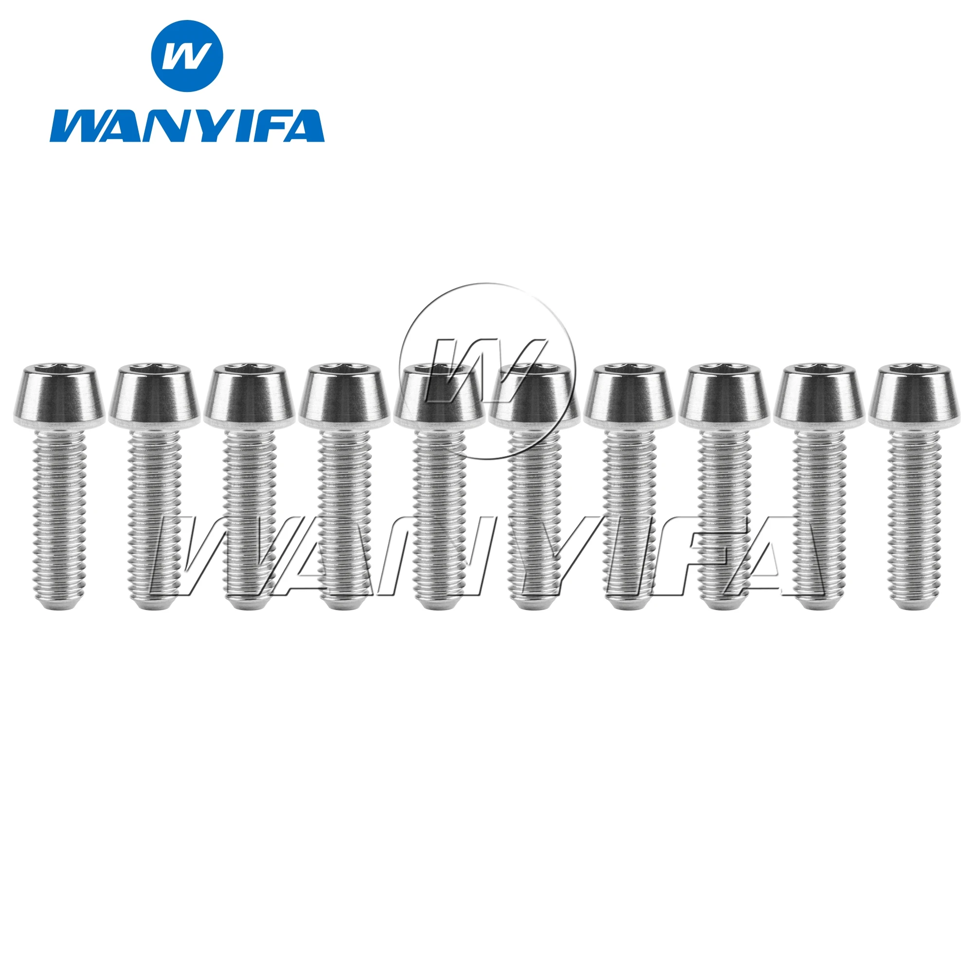 10 шт. M6x20mm Титан Ti Болт коническая головка болты для велосипеда V-BRAKE и дисковые