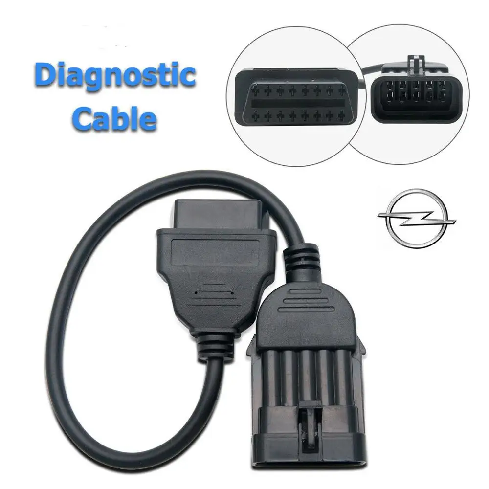 2019 для Opel OBD 10 Pin к OBD2 16 кабель диагностический удлинитель II адаптер|Кабели и