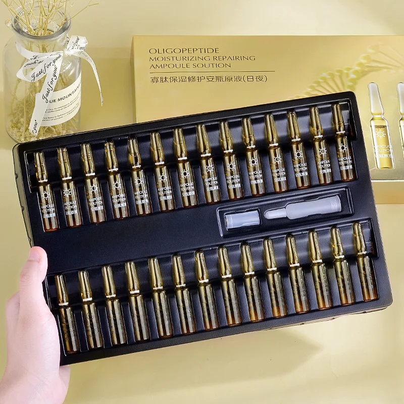 

Oligopeptide Repairing Ampoule Face Serum Moisturizing Stock Solution Acne Pimples Scars Shrink Pore Day Night Essence Skin Care