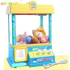 Мини коготь кран для игровых автоматов захватывающая кукла машина детские родители игрушки для вечеринки с монетами легкие музыкальные куклы машина Забавный подарок для детей игрушка