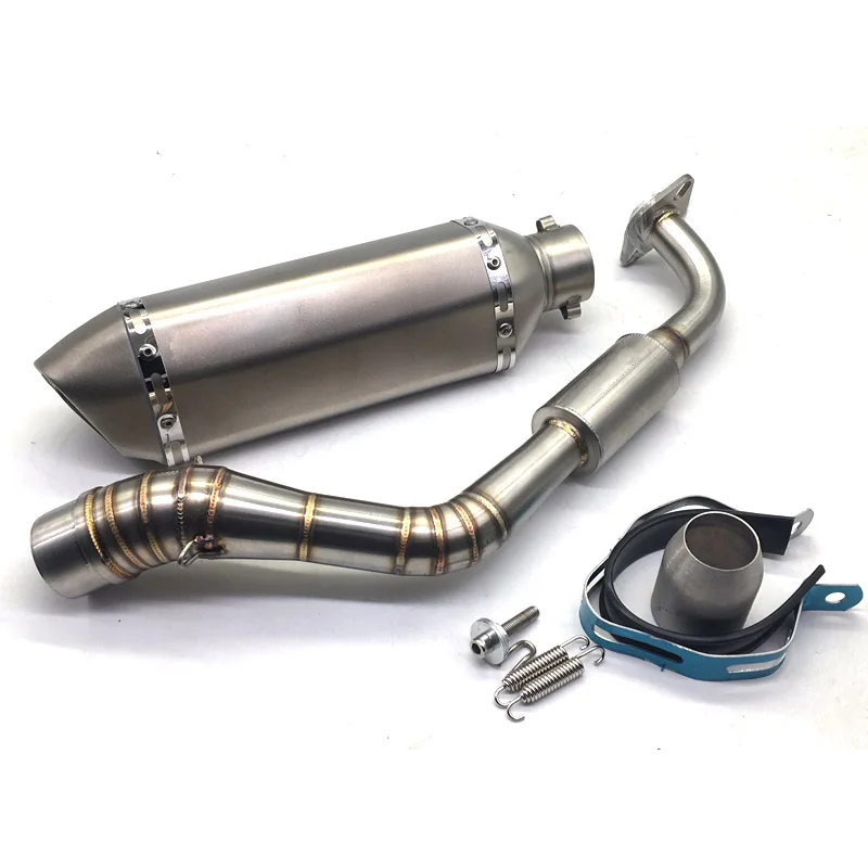 

Motorcycle Exhaust For yamaha nvx155 AEROX155 Conenct Middle Pipe and carbon fiber Muffler Full System Exhaust with exhaust