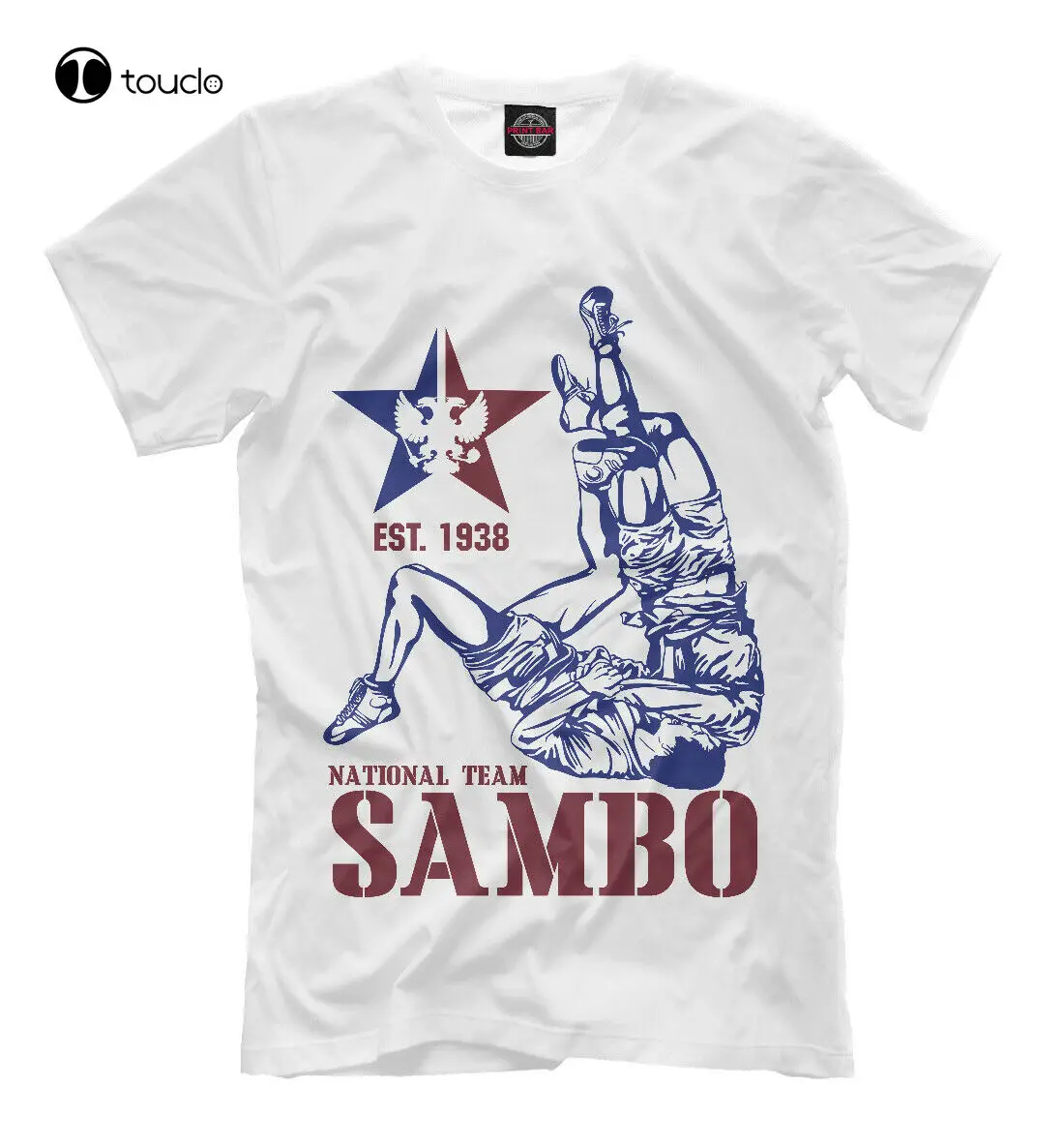 

Sambo T-Shirt Sport Fight Russian Team Российская Сборная Футболка Самбо Tee Shirt