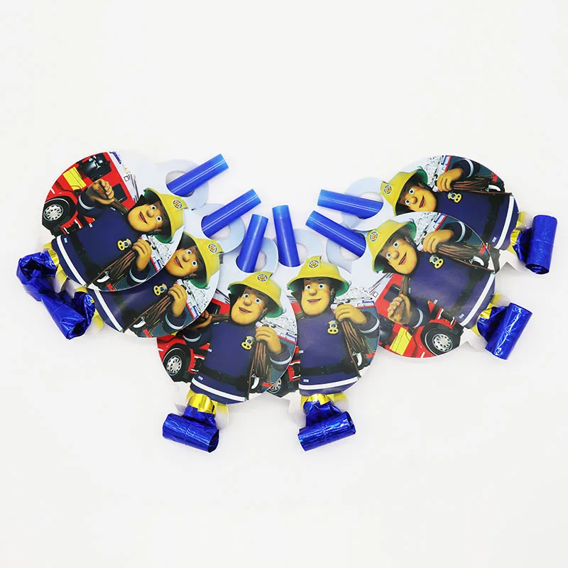 12 шт одноразовые вечерние выбросы с рисунками из мультфильма Пожарный Сэм