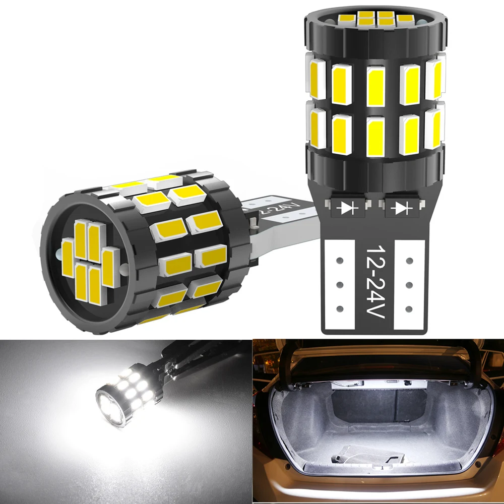 2x T10 W5W Светодиодный лампочки Canbus 168 194 парковочные фары автомобиля для VW Golf 4 5 6 7
