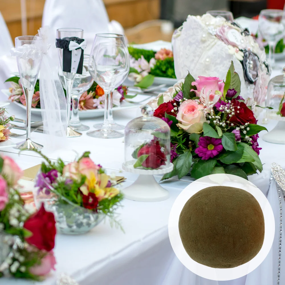 

1 Set 6 Pcs 9CM Round Floral Bricks Wedding Flower Styrofoam Flower Mud