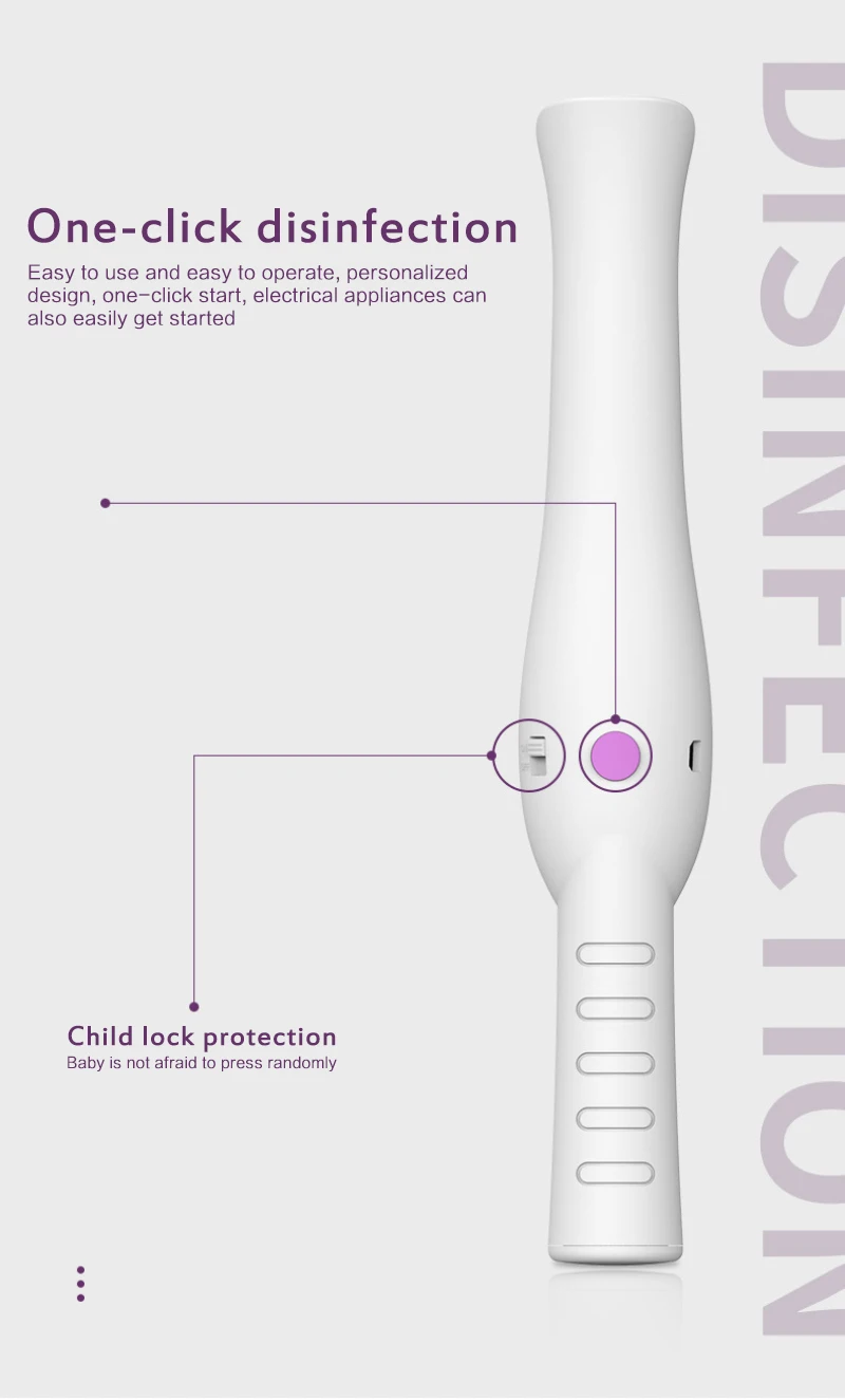 

Creative New Multifunction Disinfection Lamp Ultraviolet Household Travel Handheld Portable Small Sterilizer Household Products