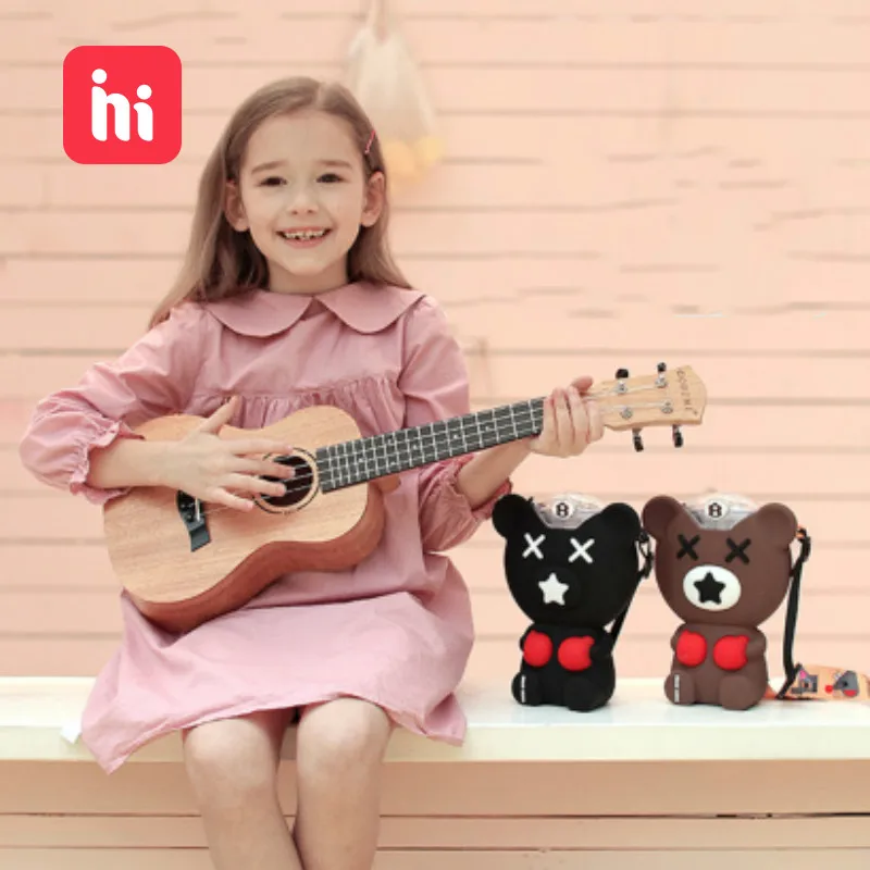 Новый тритановый чайник для воды Hug Bear детская соломенная обучающая чашка 380 мл