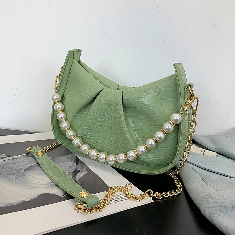 

Маленькие сумки через плечо из искусственной кожи с узором под кожу крокодила для женщин, брендовые дамские сумочки, 2021