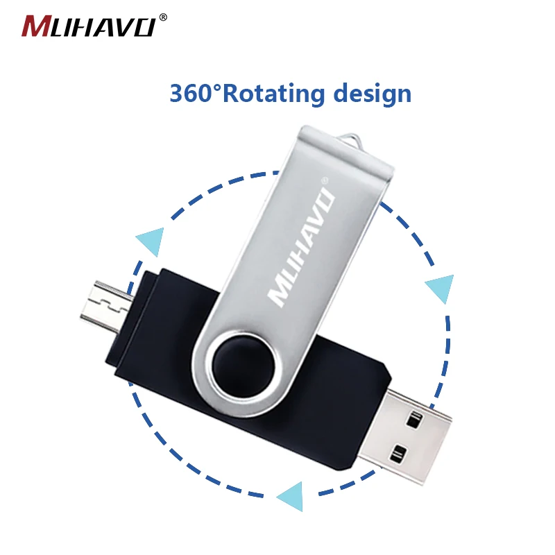 OTG USB флеш накопитель 128 ГБ 16 8 4 64 Гб металлический otg cle usb 2 0 32G запоминающие