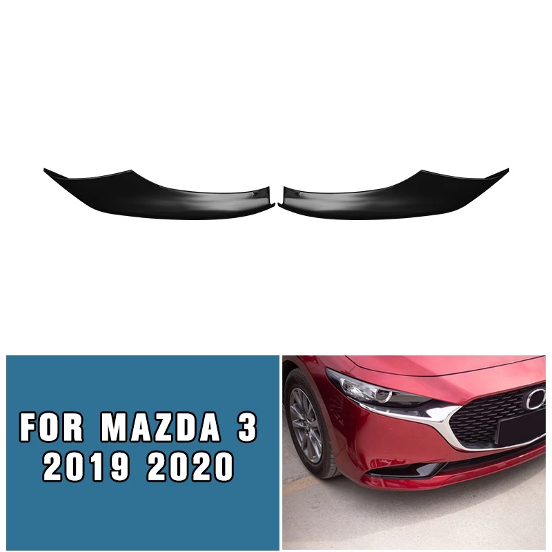 pcmos 2Pcs Front Fog Light Frame Cover Trim For 2019 2020 Mazda 3 Sedan Hatchback Exterior Parts Chromium Styling Stickers New | Автомобили